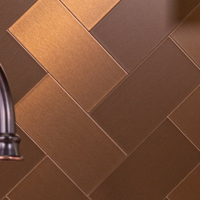 Bronze Peel And Stick Backsplash Tile You Ll Love Wayfair